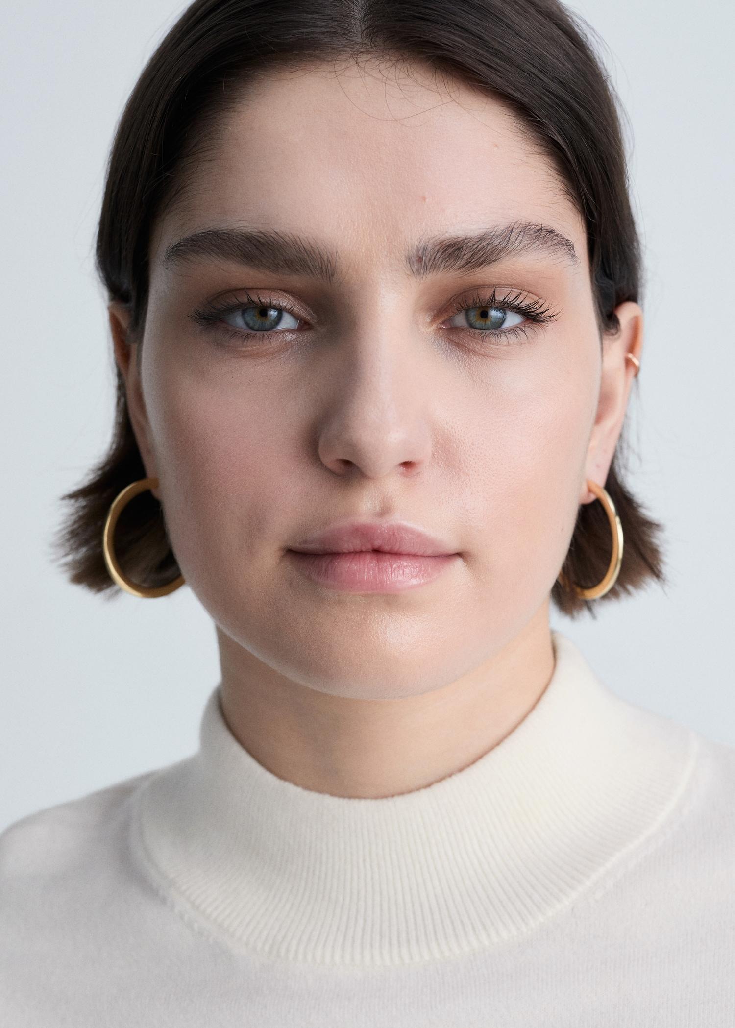 Perkins neck knitted sweater - Women | MANGO USA Product Image