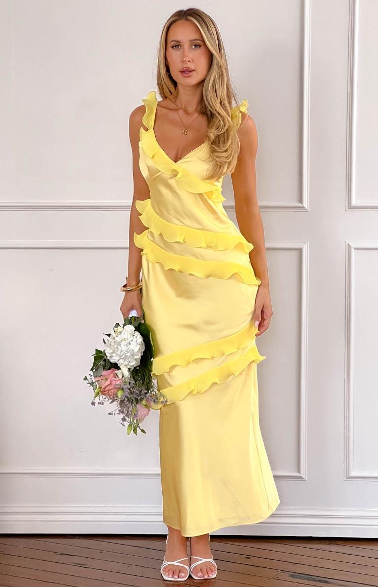 Evan Yellow Maxi Dress Product Image