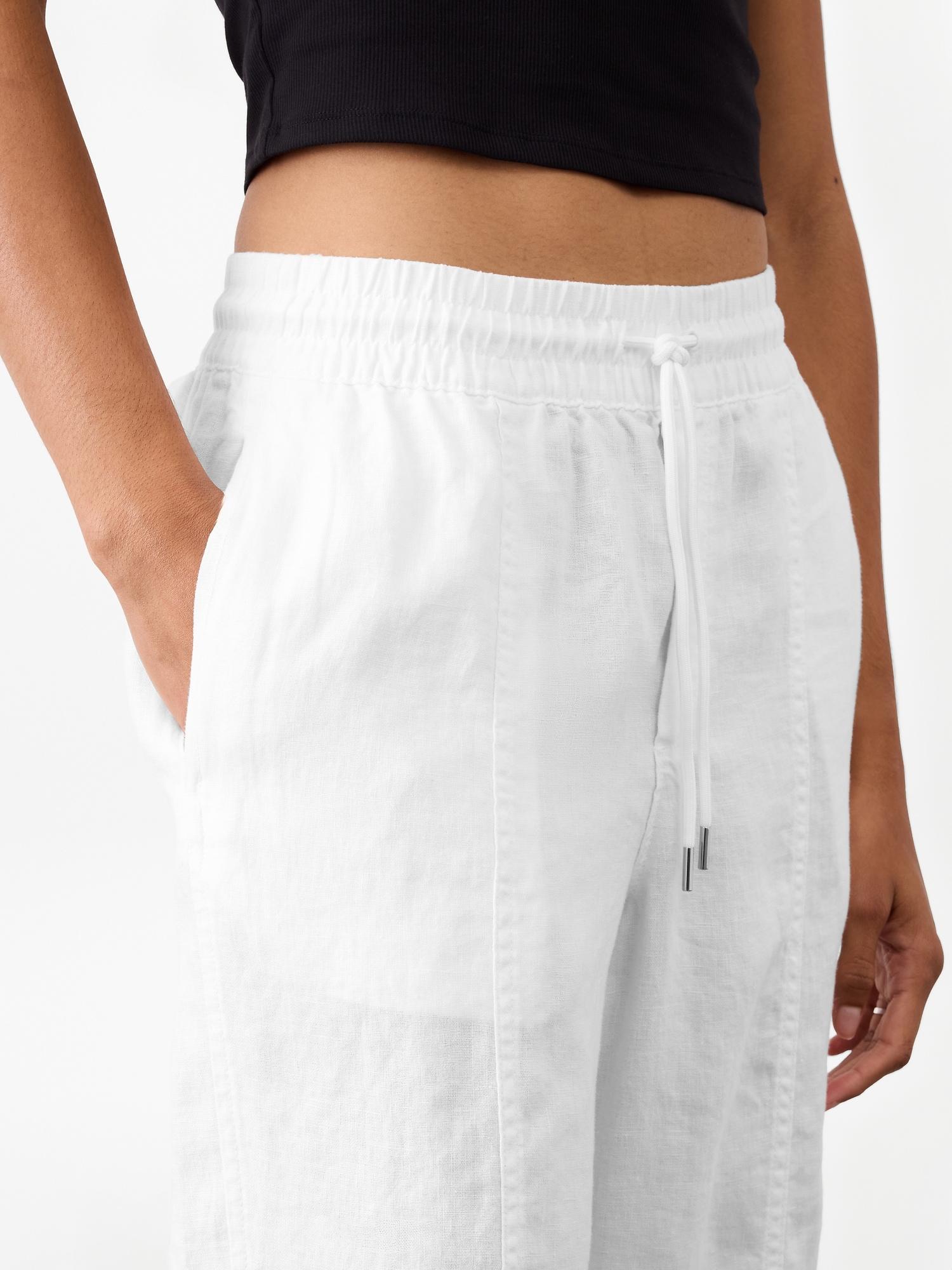 Retreat High Rise Linen Ankle Pant Product Image