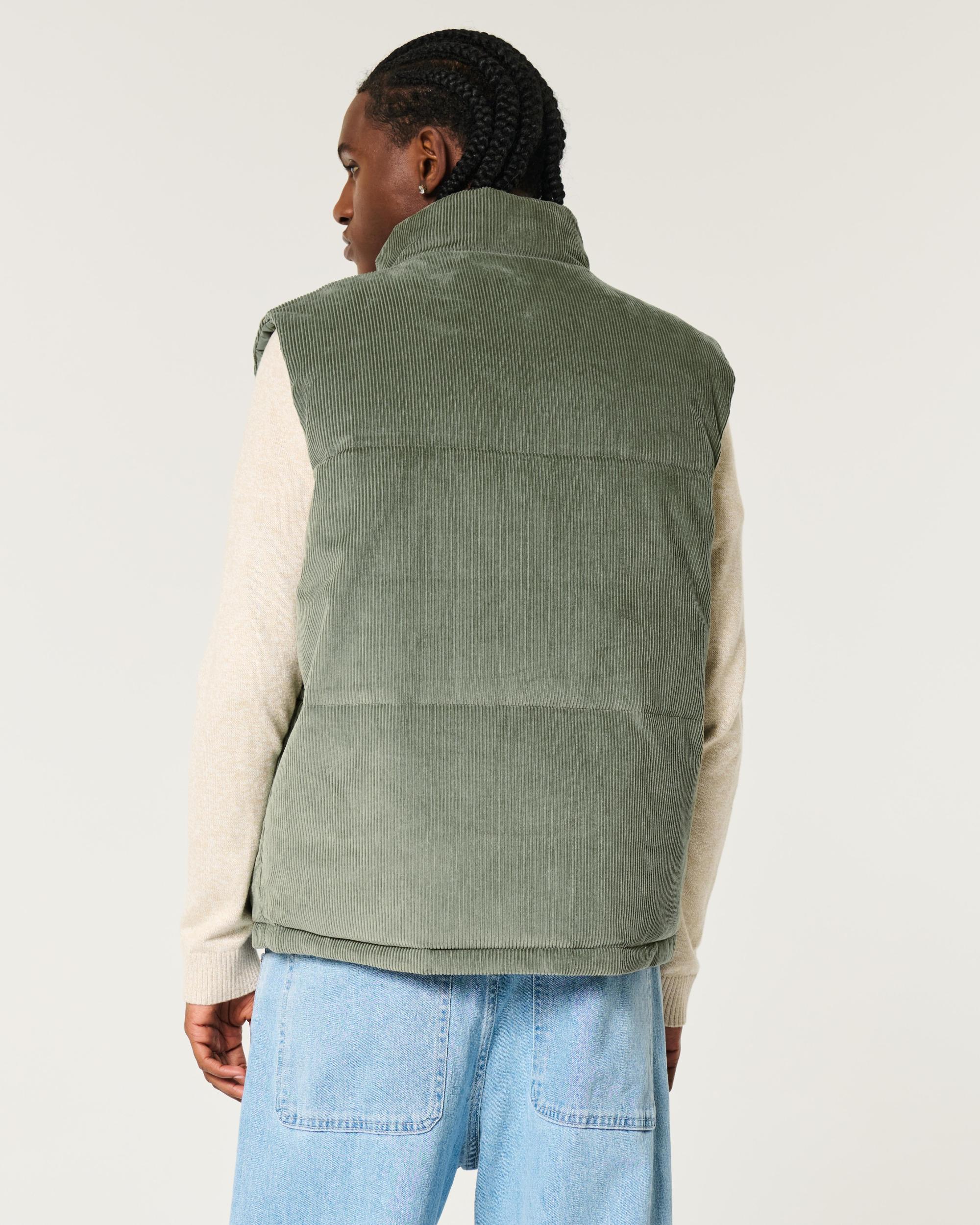 Reversible Corduroy Puffer Vest Product Image