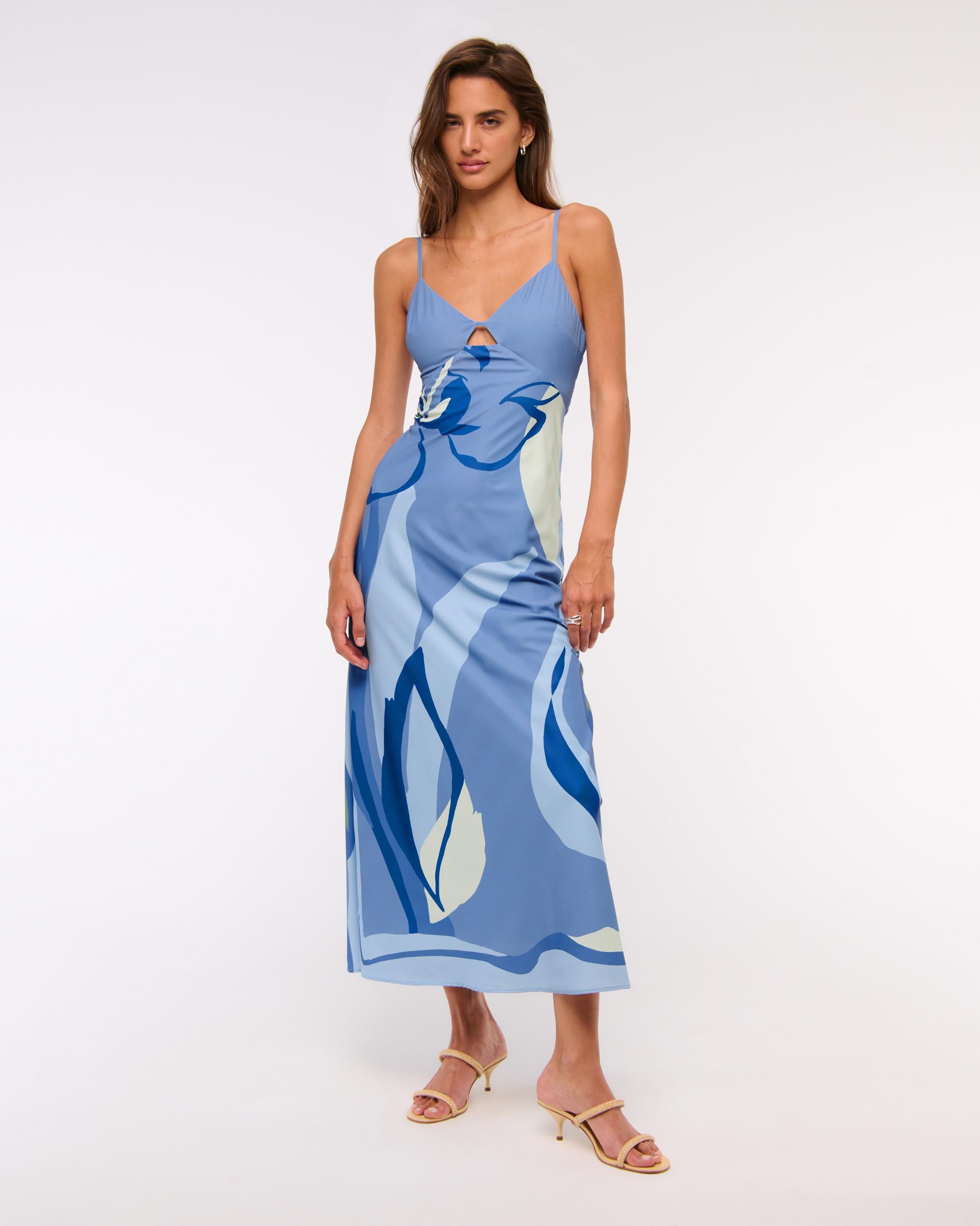 The A&F Julia Slip Cutout Maxi Dress Product Image