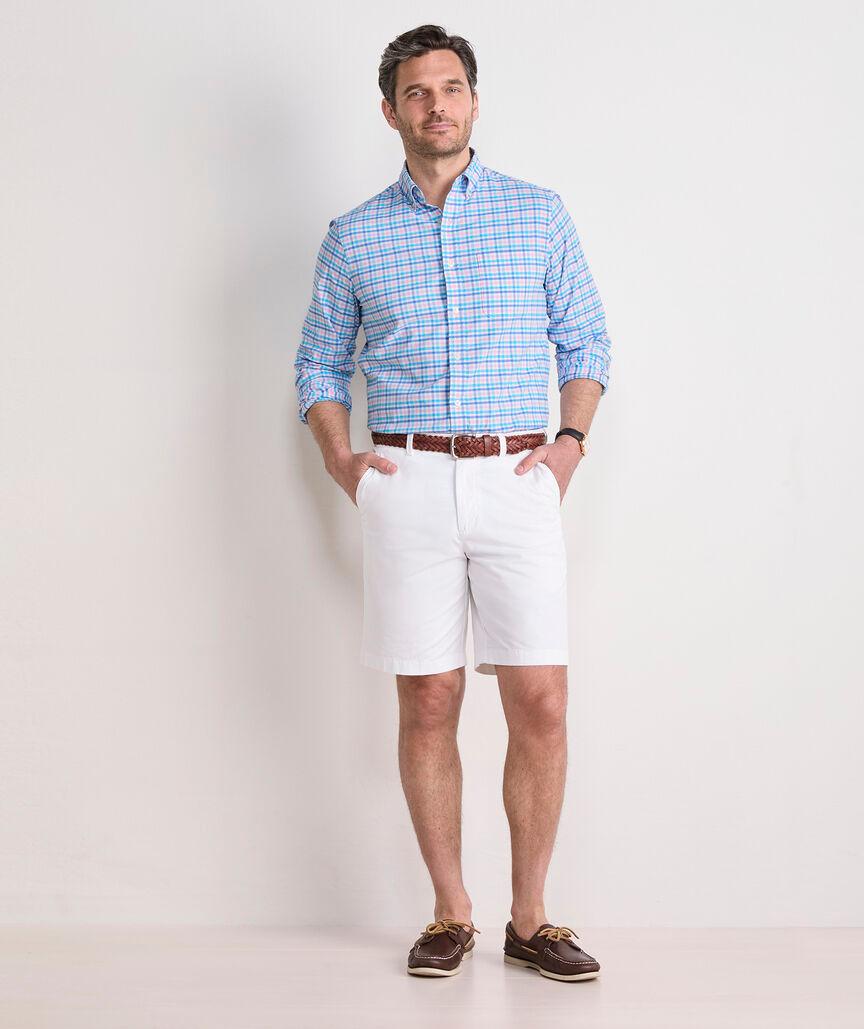 Road Town Tattersall Performance Cotton Shirt Product Image