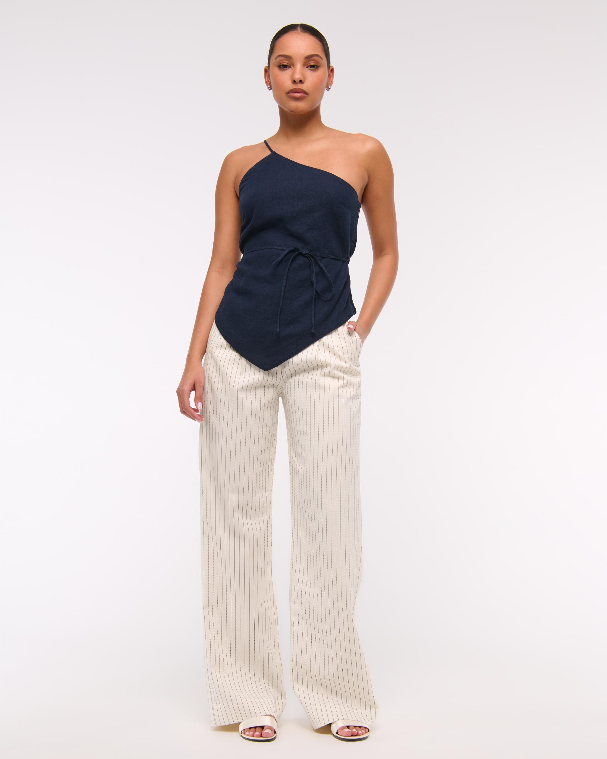 A&F Sloane Tailored Wide Leg Pant Product Image