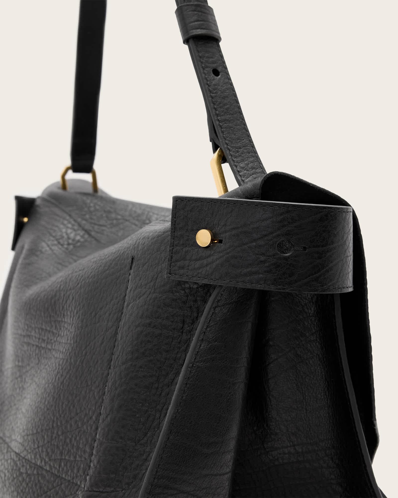 Ursa Grain Leather Satchel Bag Product Image
