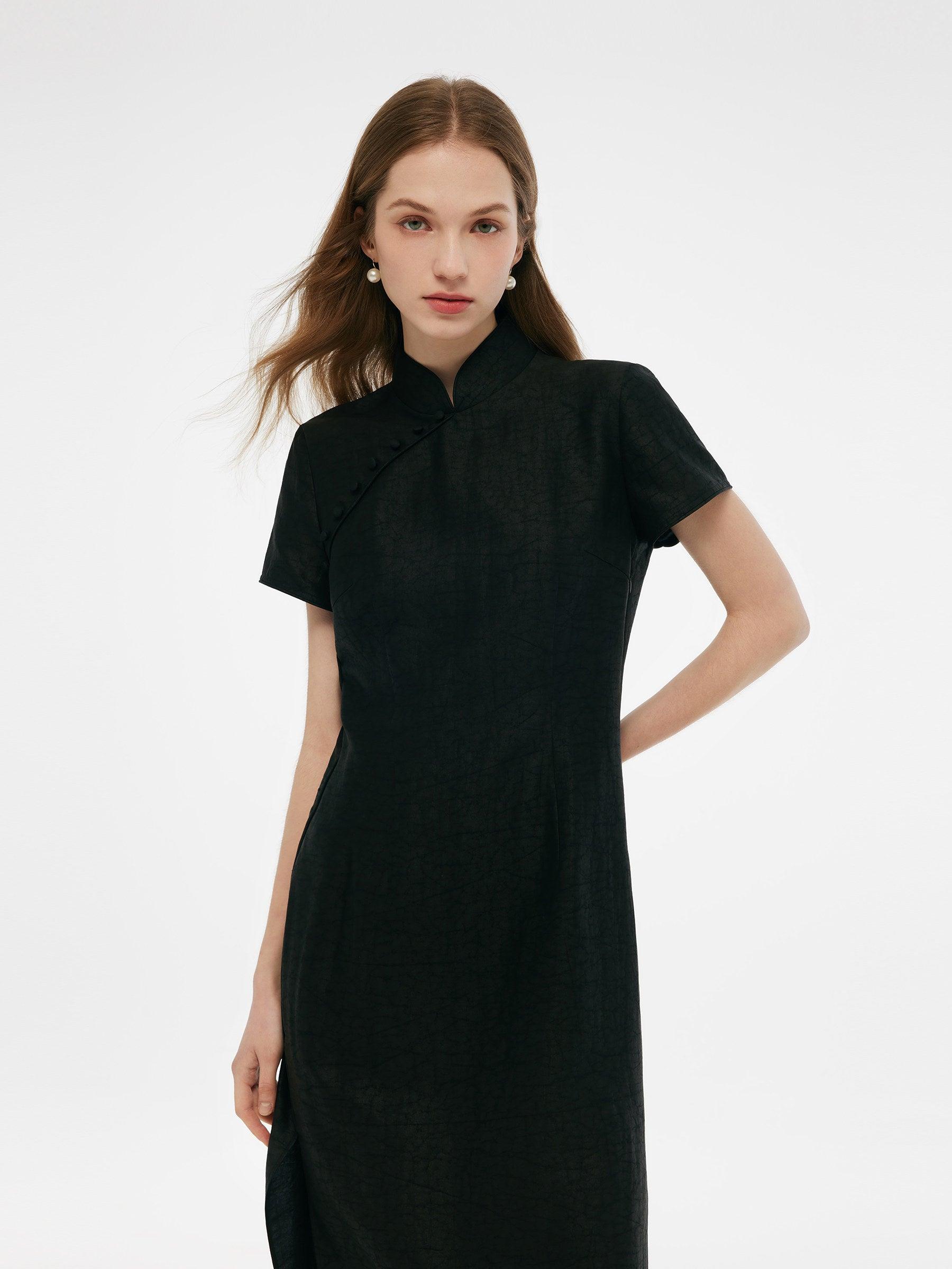 18MM Xiang Yun Silk Women Qipao Maxi Dress Product Image