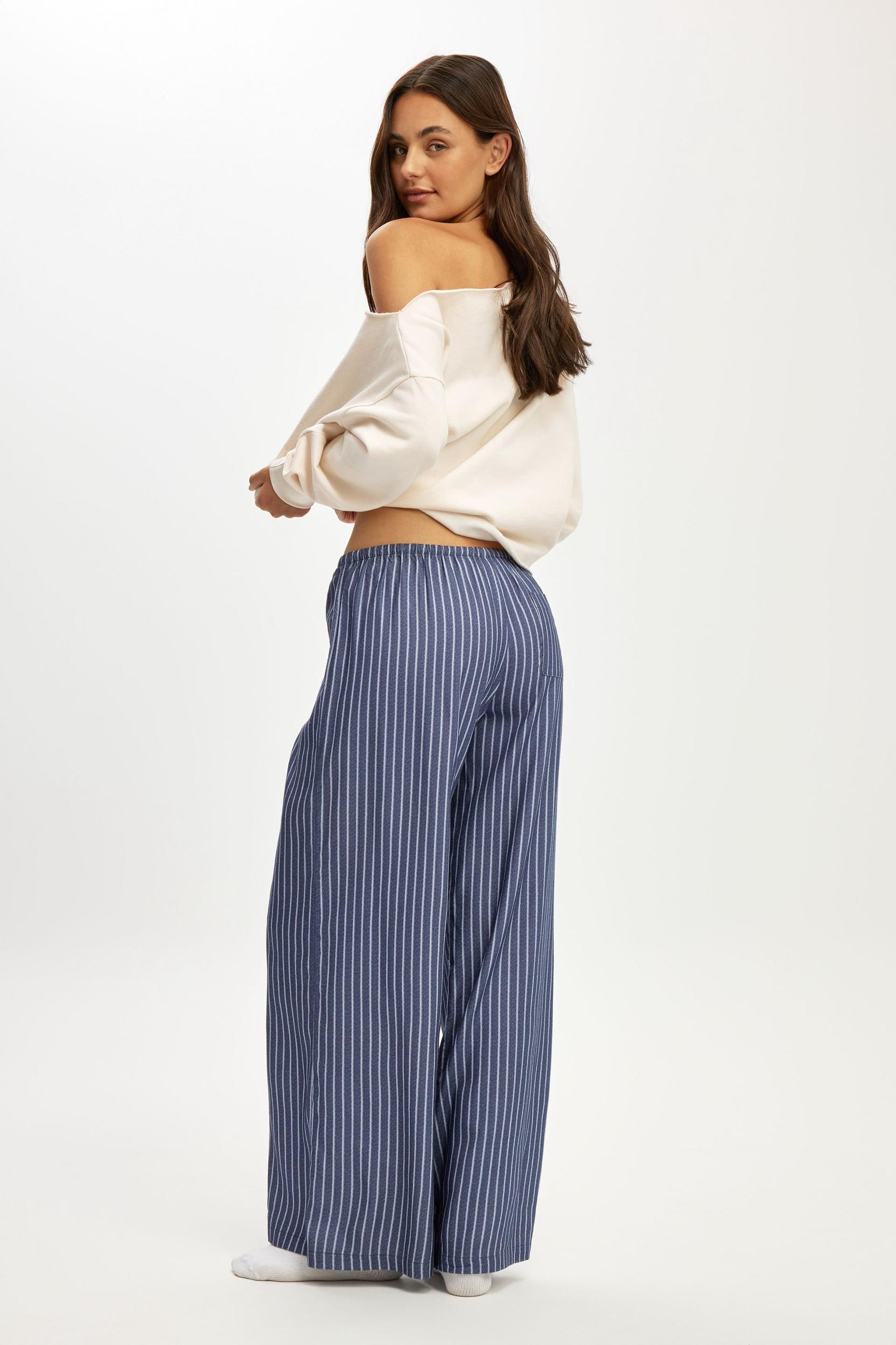 Cloud Soft Flannel Wide Leg Pant Product Image