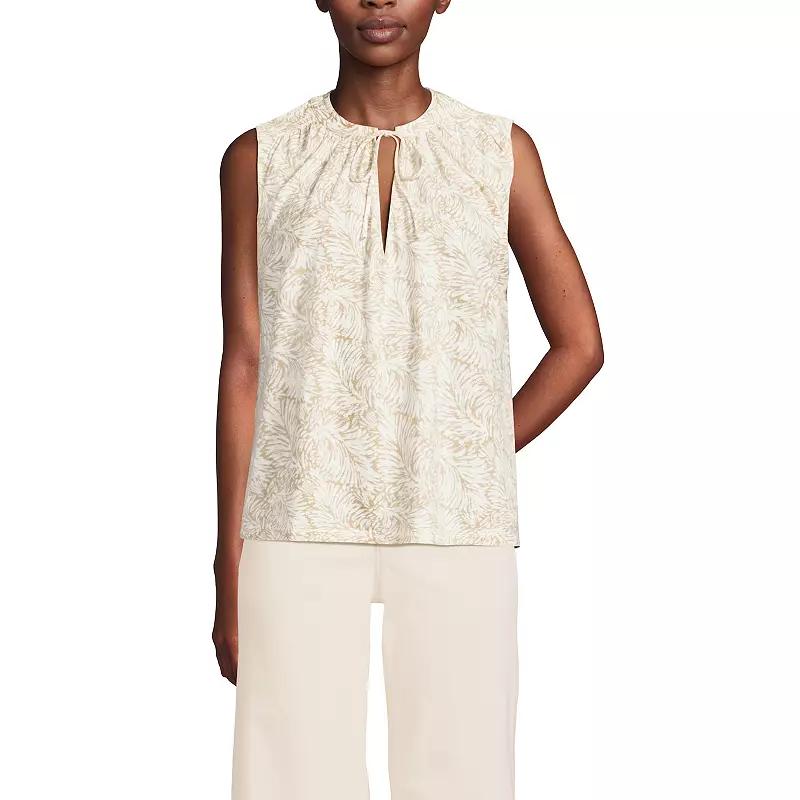 Women's Lands' End Notch Neck Swing Tank Top,  Product Image