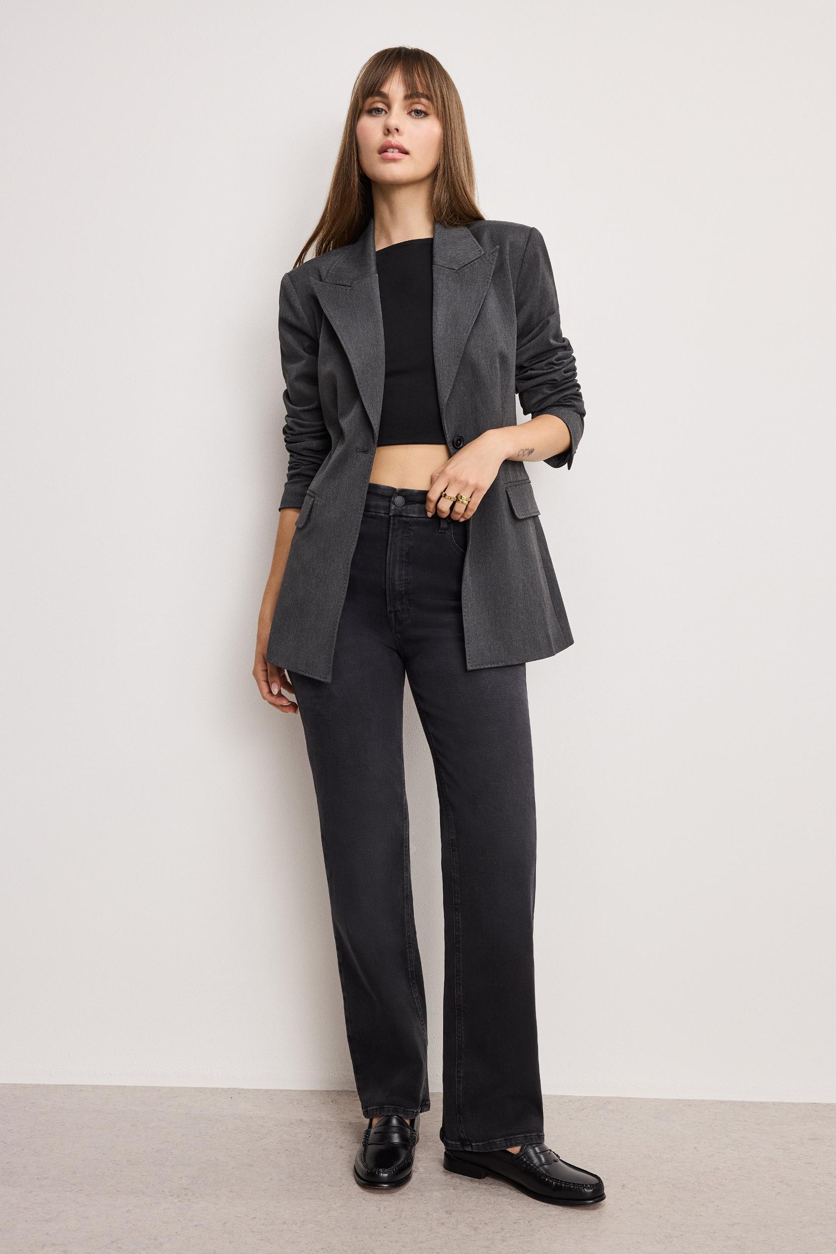 SOFT TECH GOOD TRUE STRAIGHT JEANS | BLACK343 Product Image