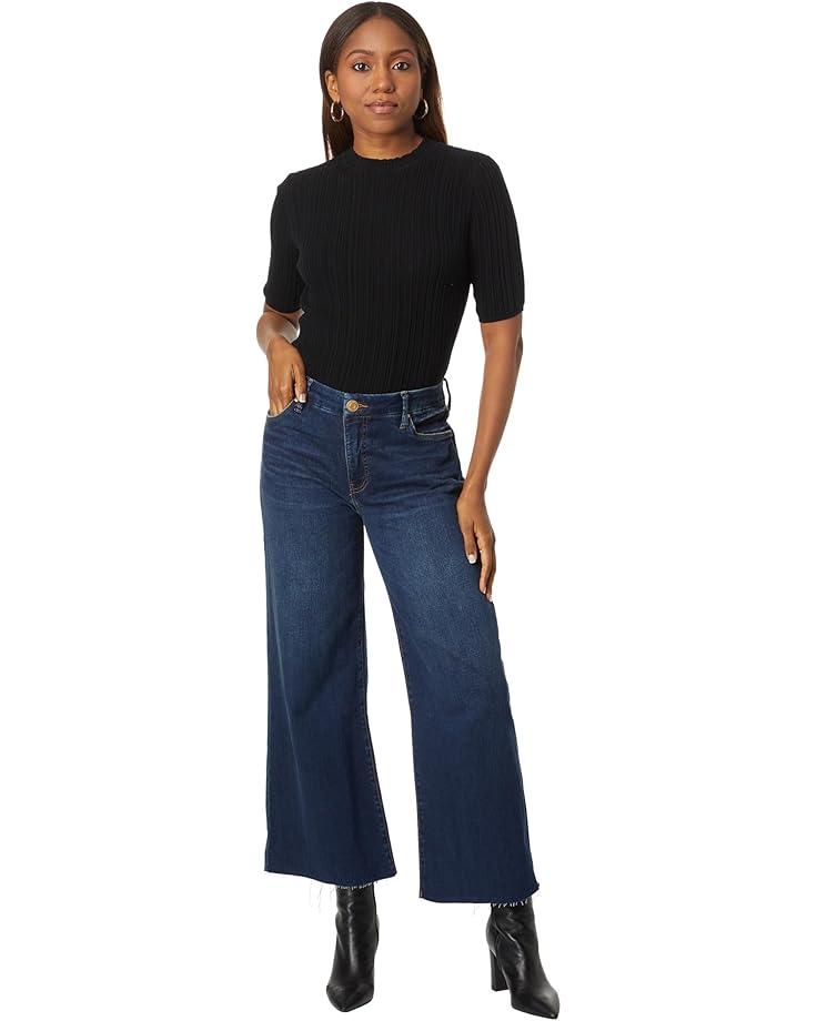Meg High-Rise Fab Ab Wide Leg Raw Hem Product Image
