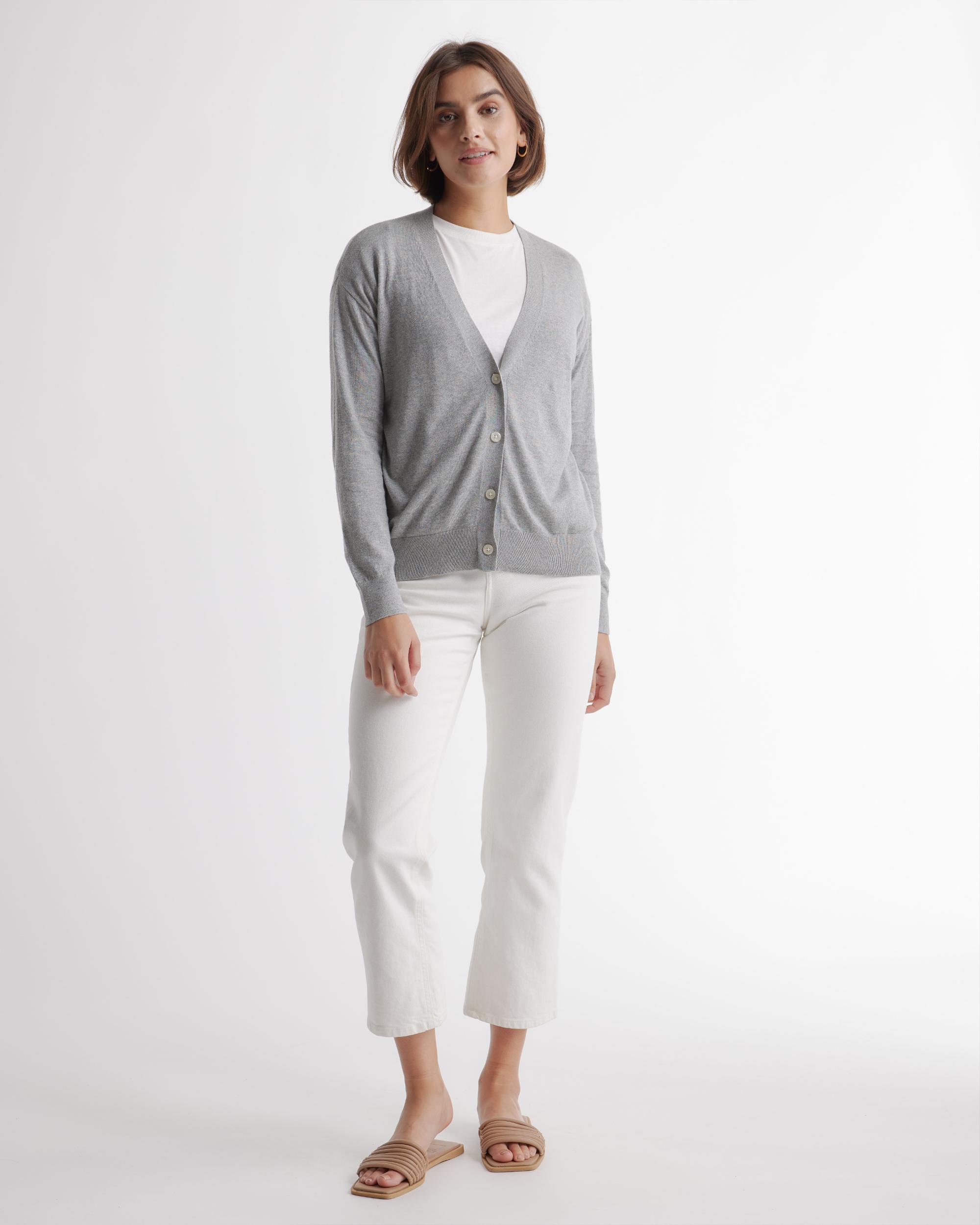 Quince | Women's Lightweight Cotton Cashmere Cardigan Sweater Size XS, Organic Cotton Product Image