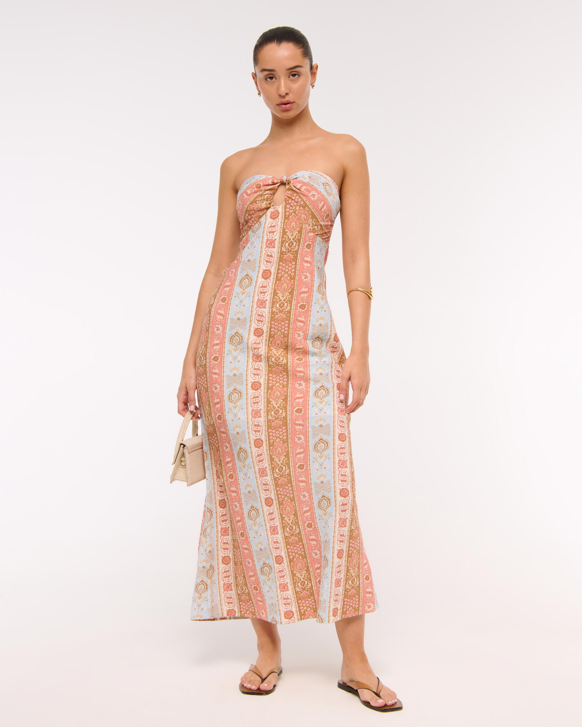 Strapless Knotted Maxi Dress Product Image