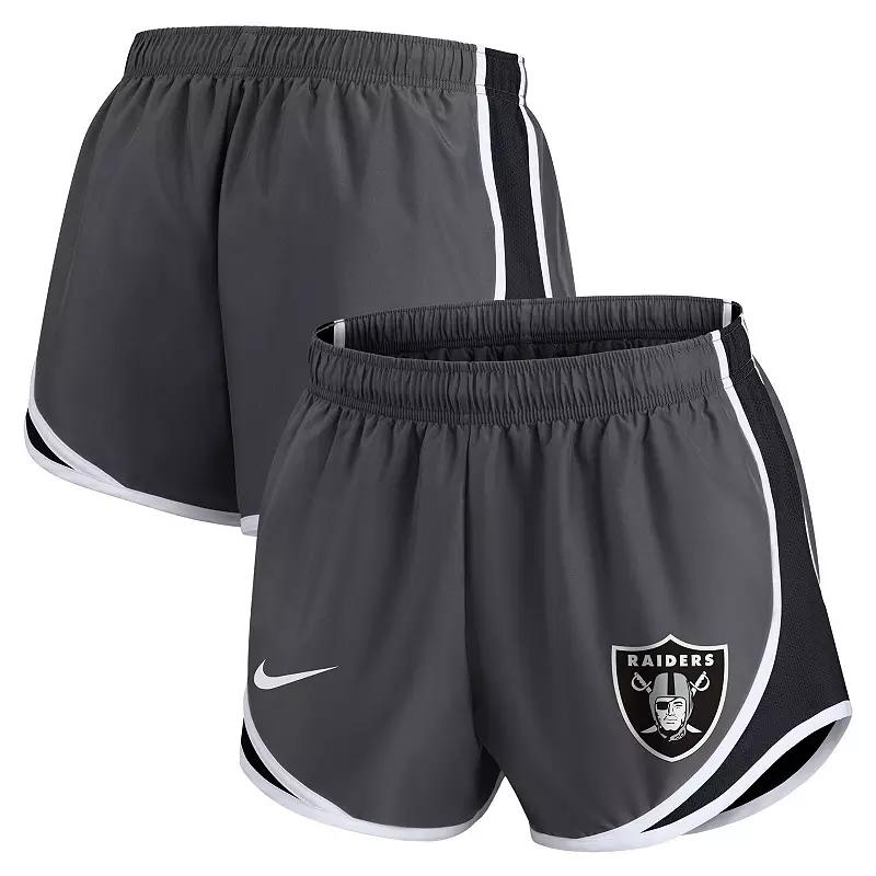 Women's Nike Charcoal Los Angeles Chargers Logo Performance Tempo Shorts,  Product Image