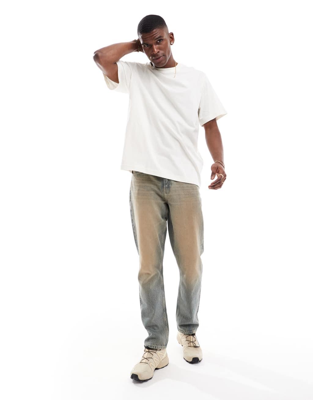 The North Face Evolution Box Fit Tee in off-white Product Image