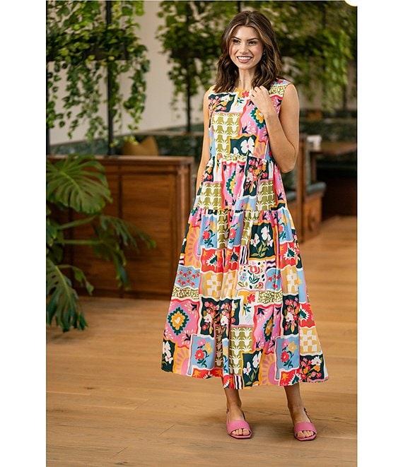 CROSBY by Mollie Burch Arlo Crew Neckline Sleeveless Maxi Dress Product Image