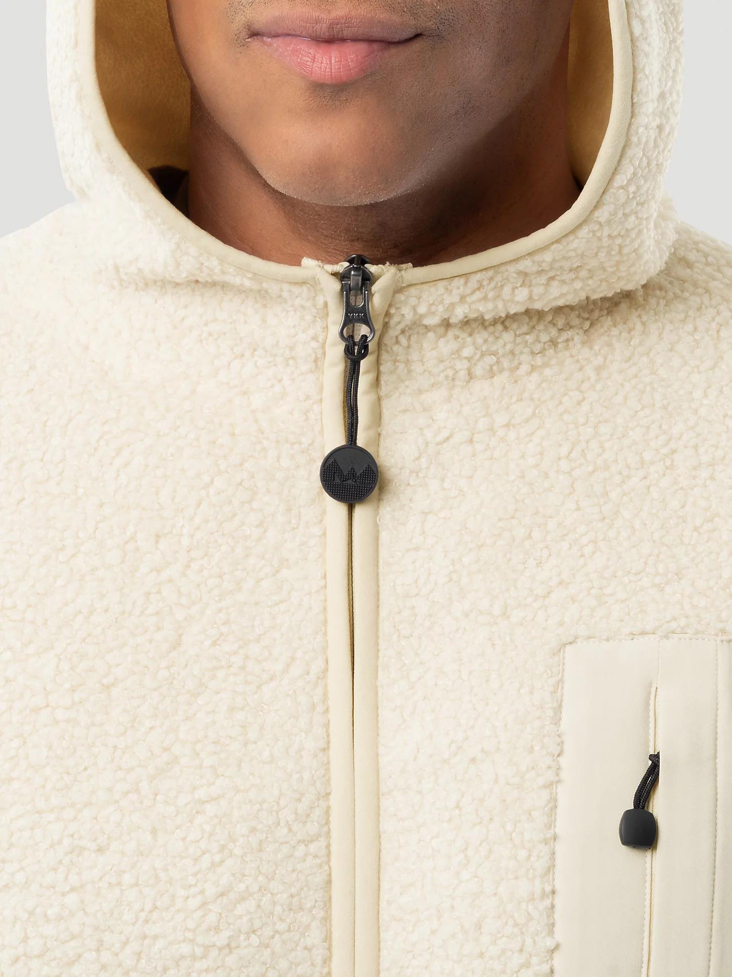 Men's Wrangler ATG™ Sherpa Zip Front Jacket in Bone Product Image