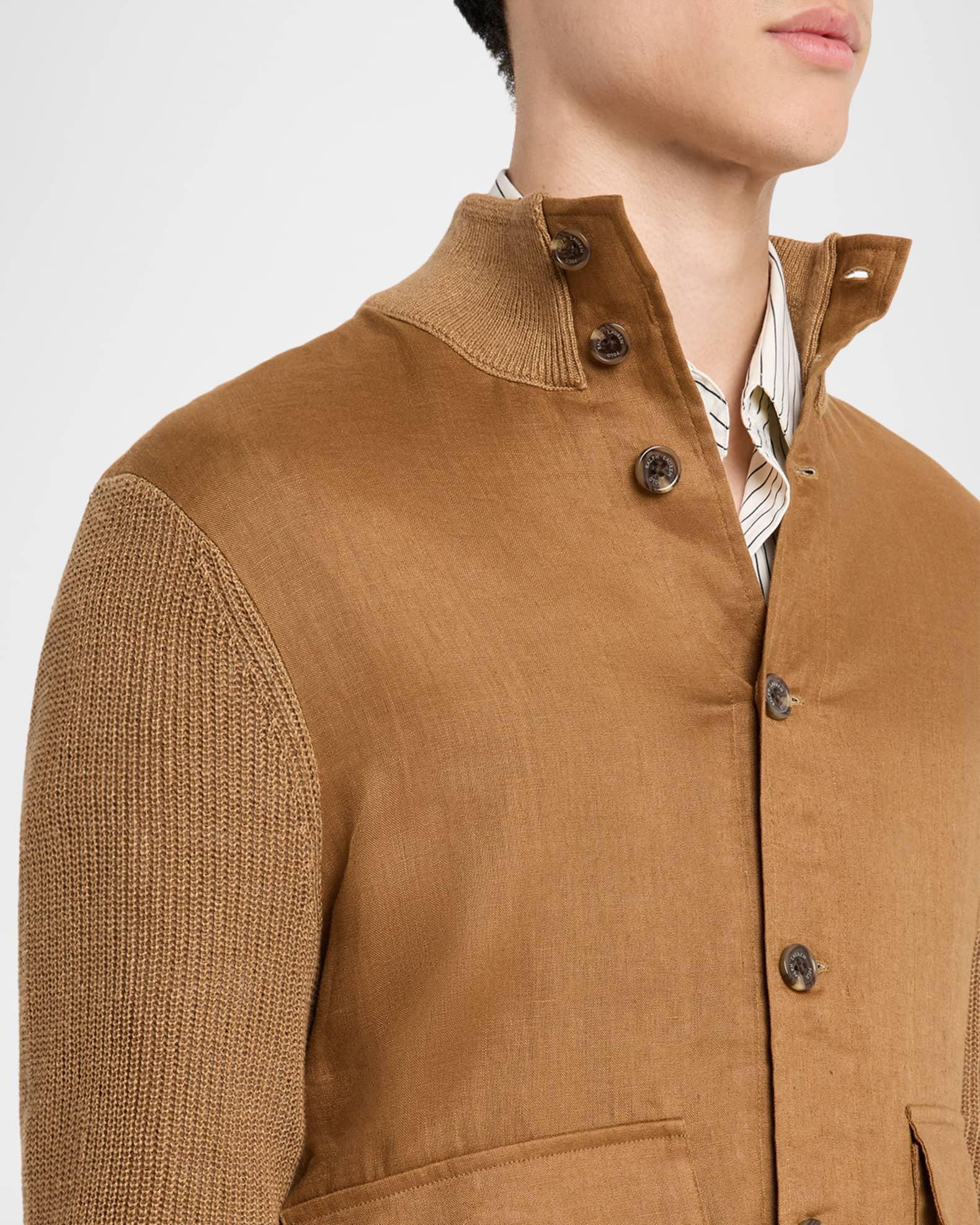 Men's Hybrid Linen Cardigan Product Image