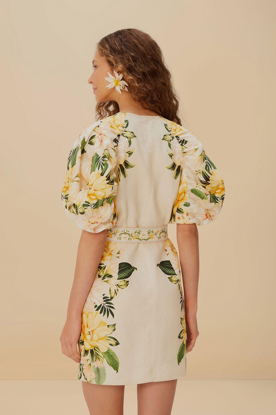 Sand Garden Cascade Euroflax™ Premium Linen Mini Dress Product Image