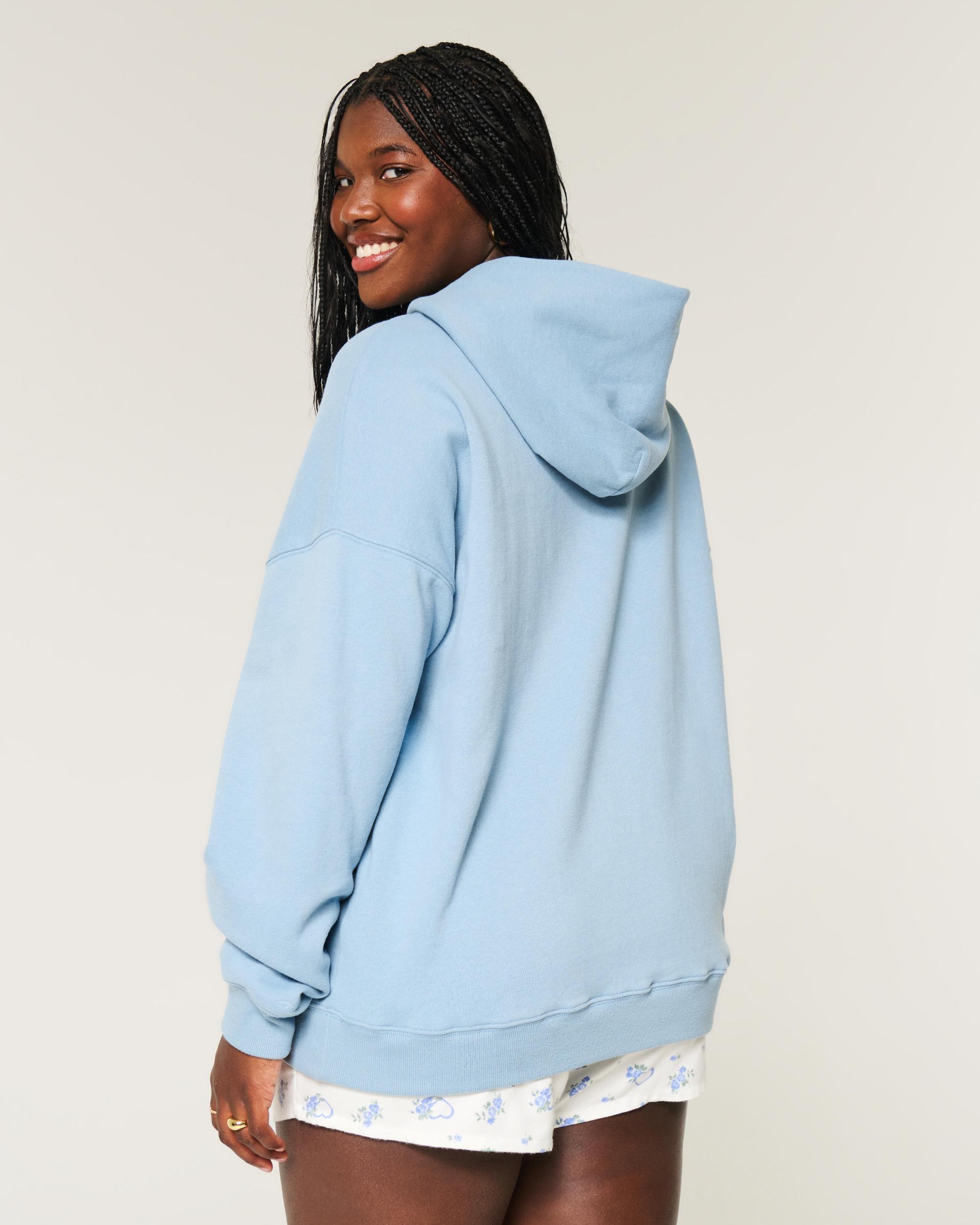Hollister Feel Good Fleece Oversized Hoodie Product Image