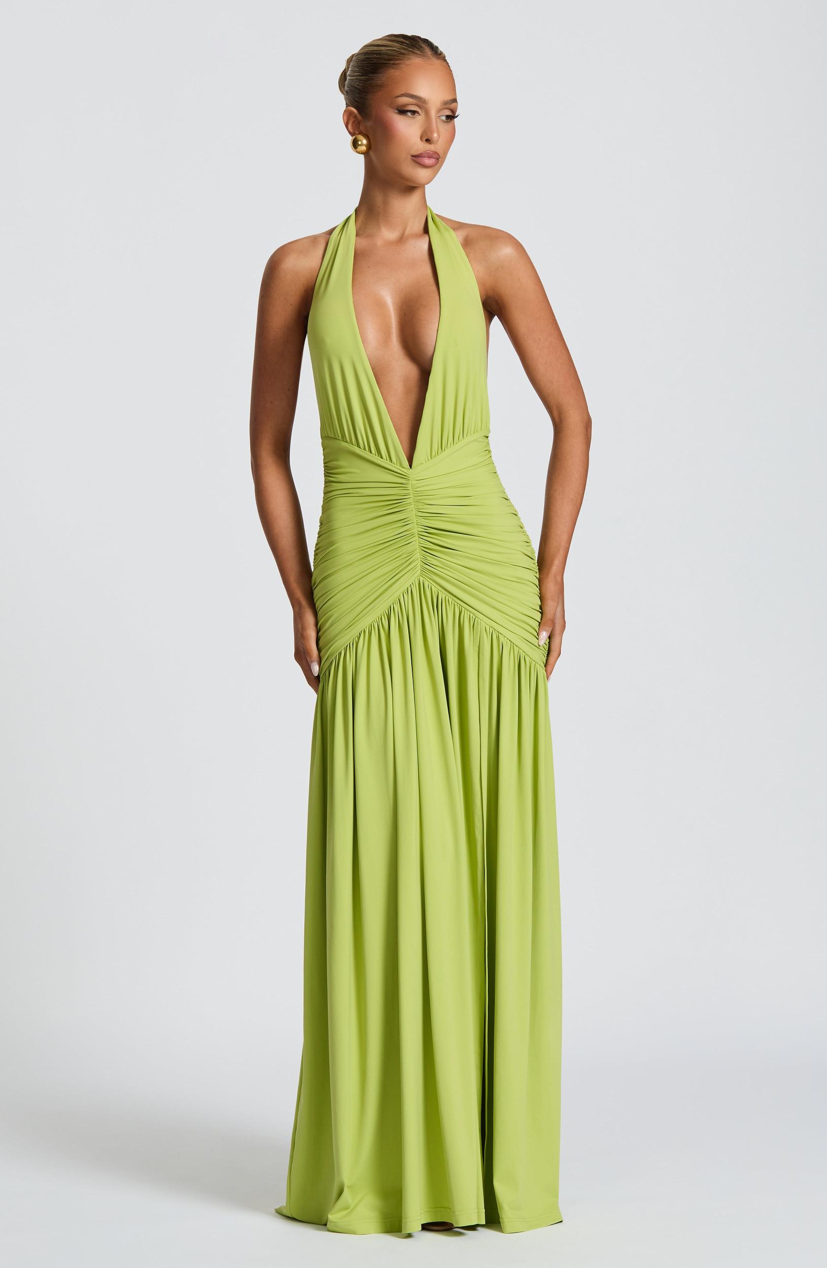 Melania Maxi Dress - Olive Product Image