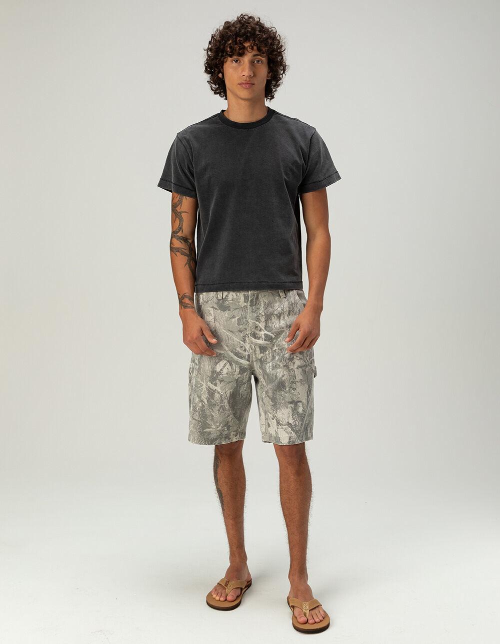 RSQ Mens Loose Twill Carpenter Shorts - LIGHT CAMO Product Image