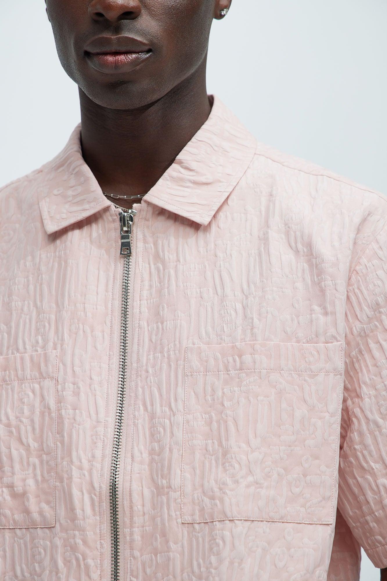Via Margutta Textured Shirt - Mauve Product Image