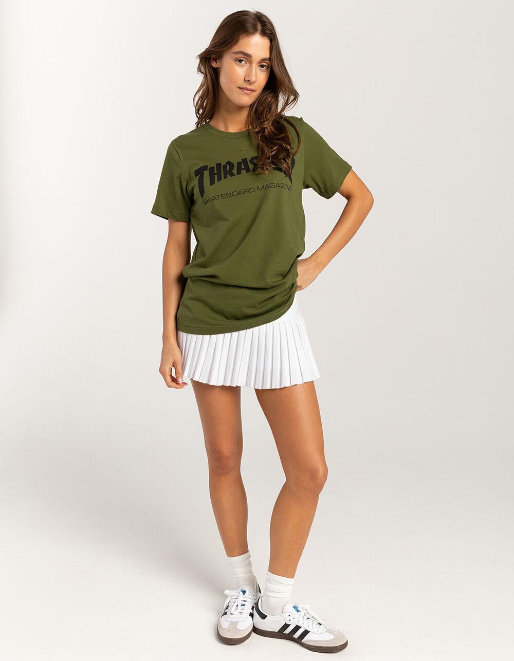 THRASHER Skate Mag Womens Tee - OLIVE Product Image