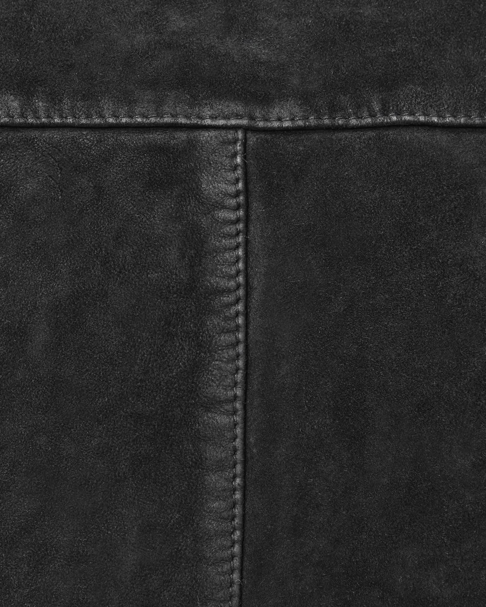 Kemble Suede Bomber Jacket Black | ALLSAINTS US Product Image
