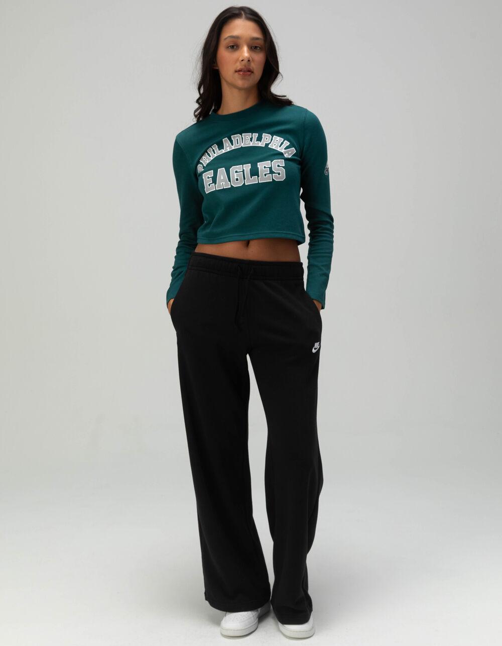 PHILADELPHIA EAGLES Womens Long Sleeve Baby Tee - GREEN Product Image