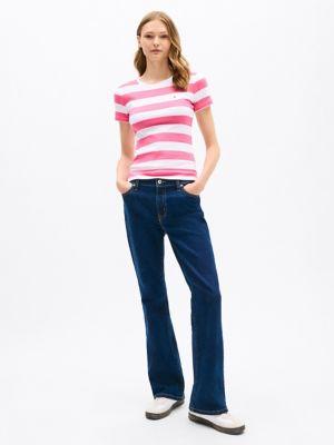 Rugby Stripe Crewneck T-Shirt Product Image