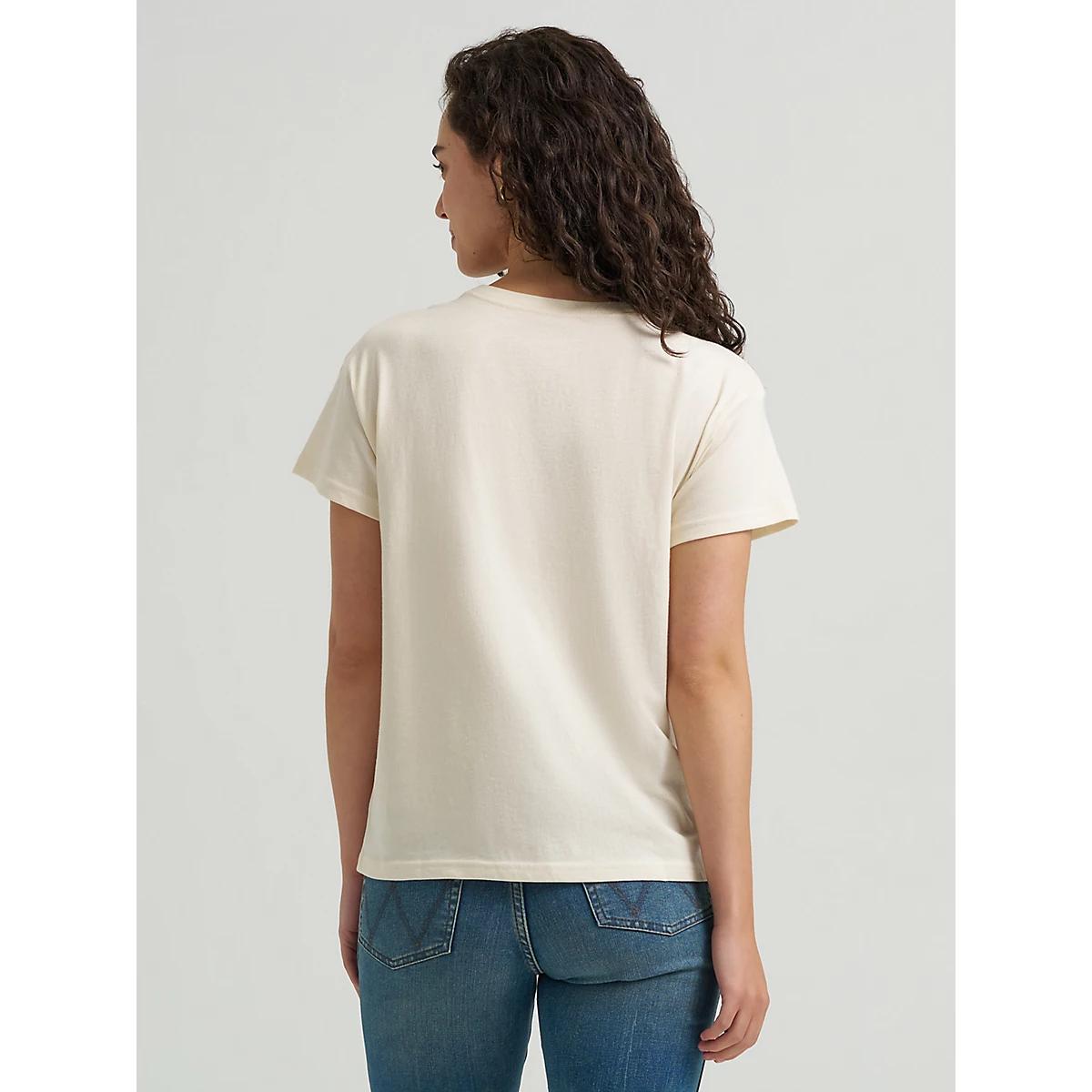 Women's Graphic Retro Regular Fit Tee in Pearled Ivory Product Image