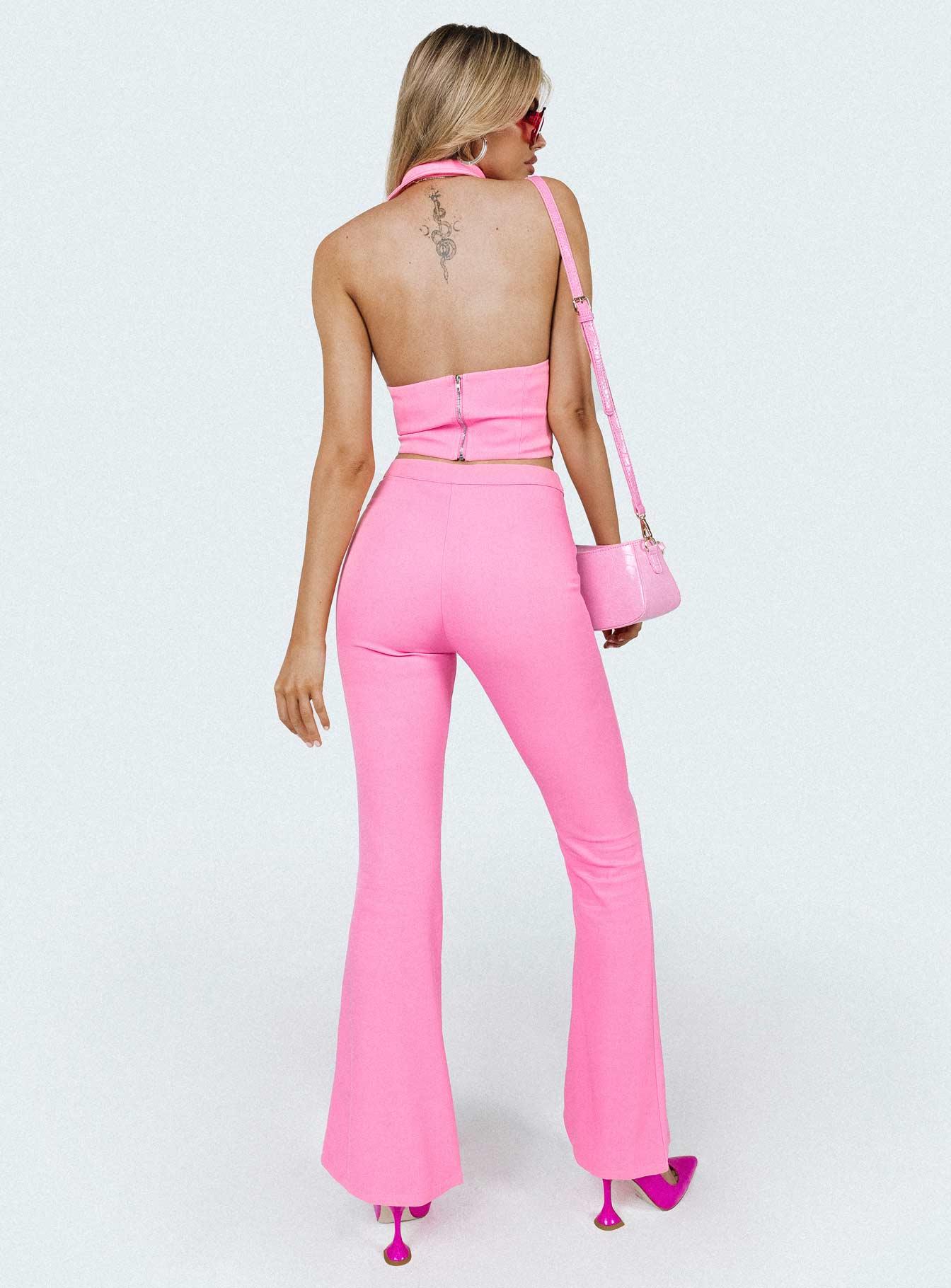 Marcia Flare Pant Pink Product Image