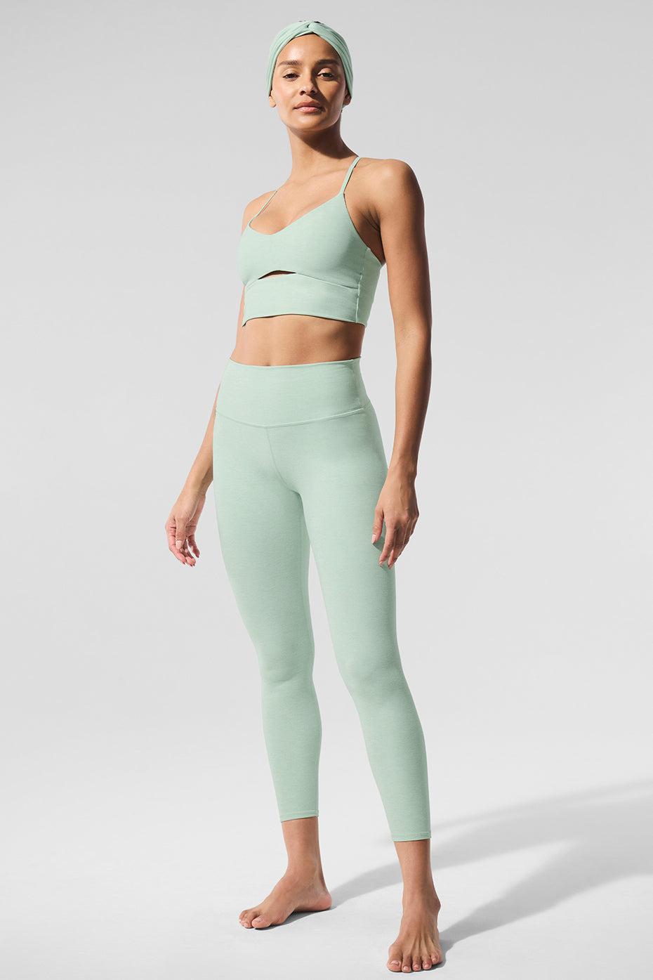 Alosoft High-Waist 7/8 Highlight Legging - Spearmint Heather Female Product Image