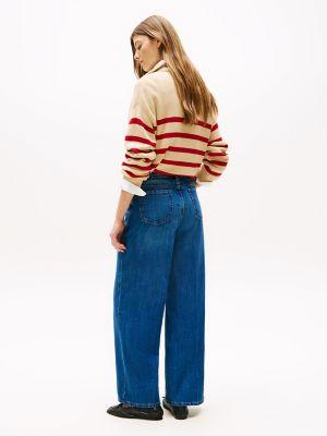 Medium Wash High-Rise Wide-Leg Jean Product Image