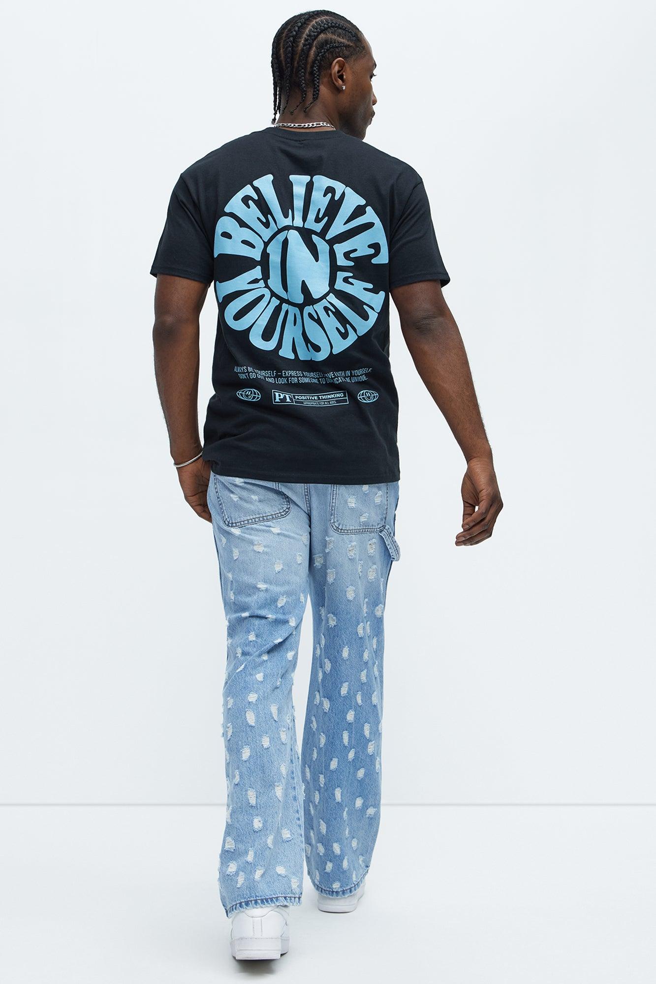 Always Believe In Yourself Short Sleeve Tee - Black Product Image