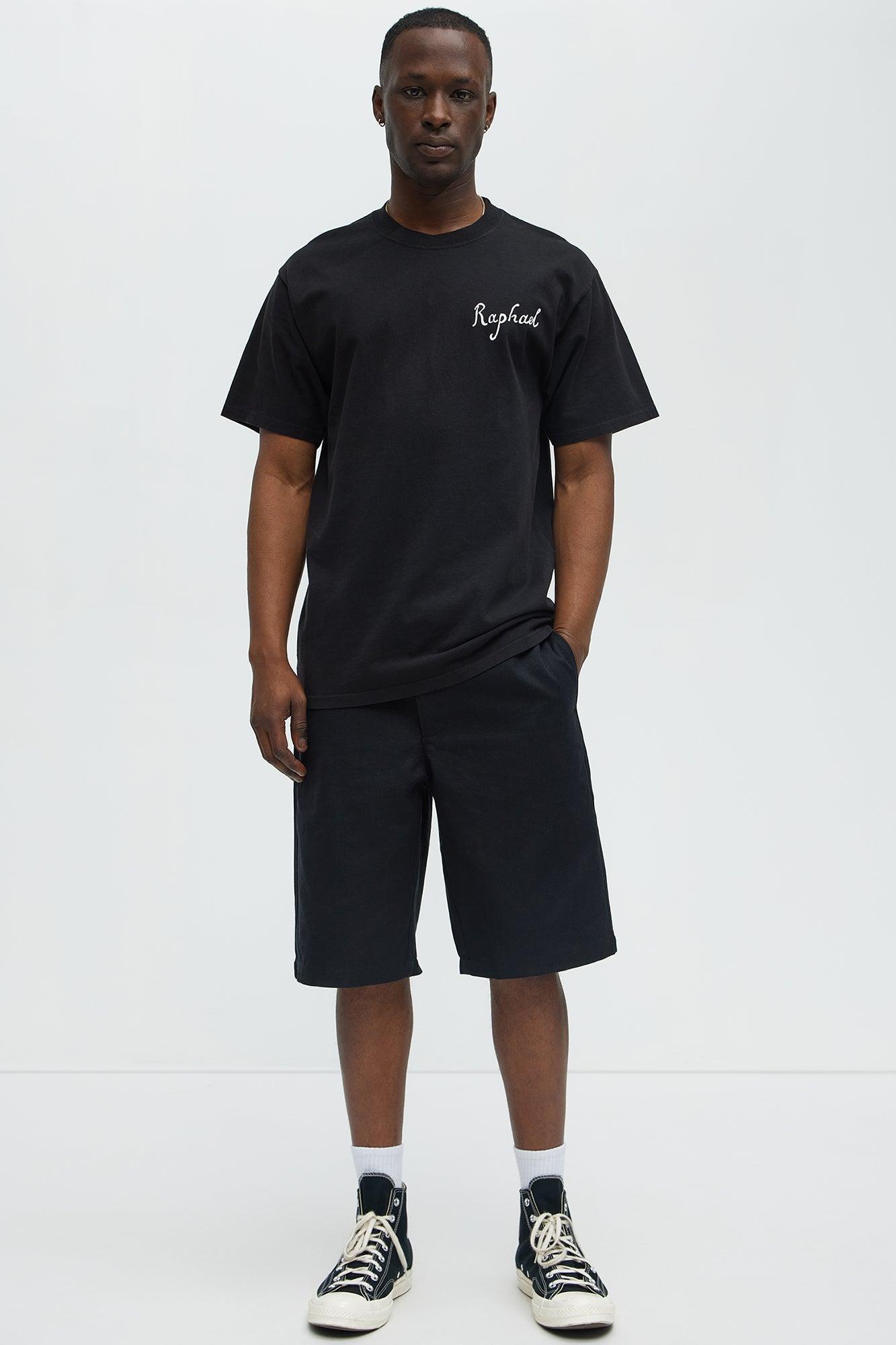 Raphael The School Of Athens Oversized Short Sleeve Tee - Black Male Product Image