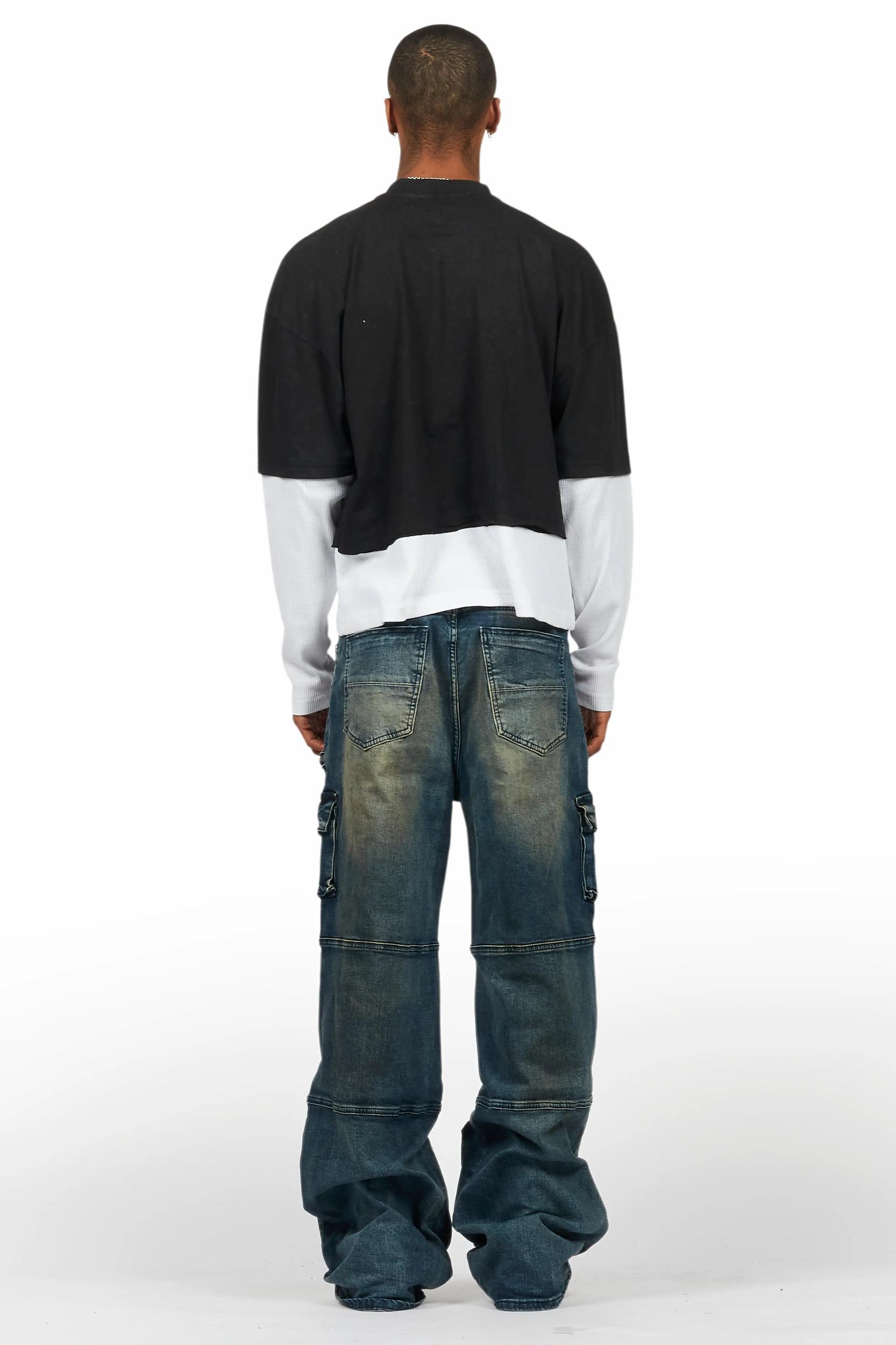 Berdi Dirty Wash Baggy Fit Jean Male Product Image