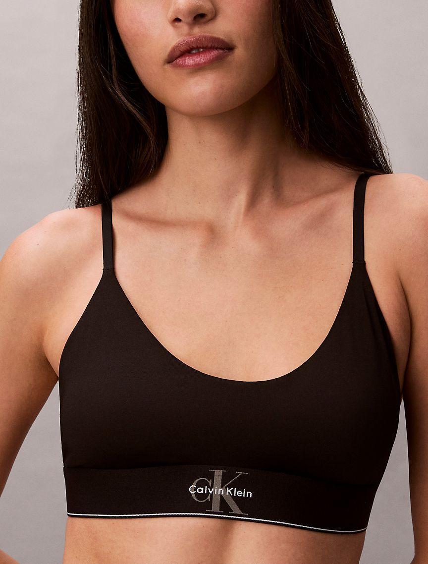 Graphic Monogram Microfiber Stretch Unlined Bralette Product Image