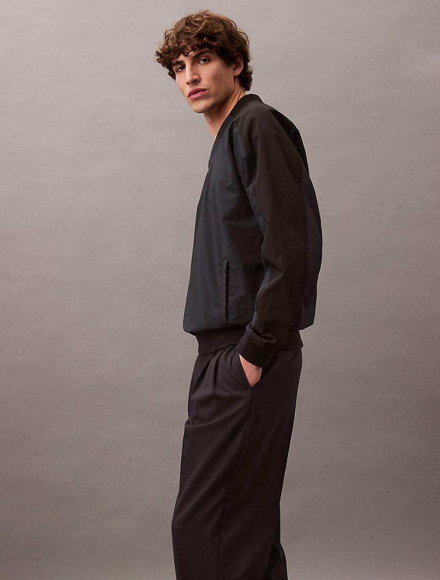 Pleated Wool Gabardine Blend Trouser Product Image
