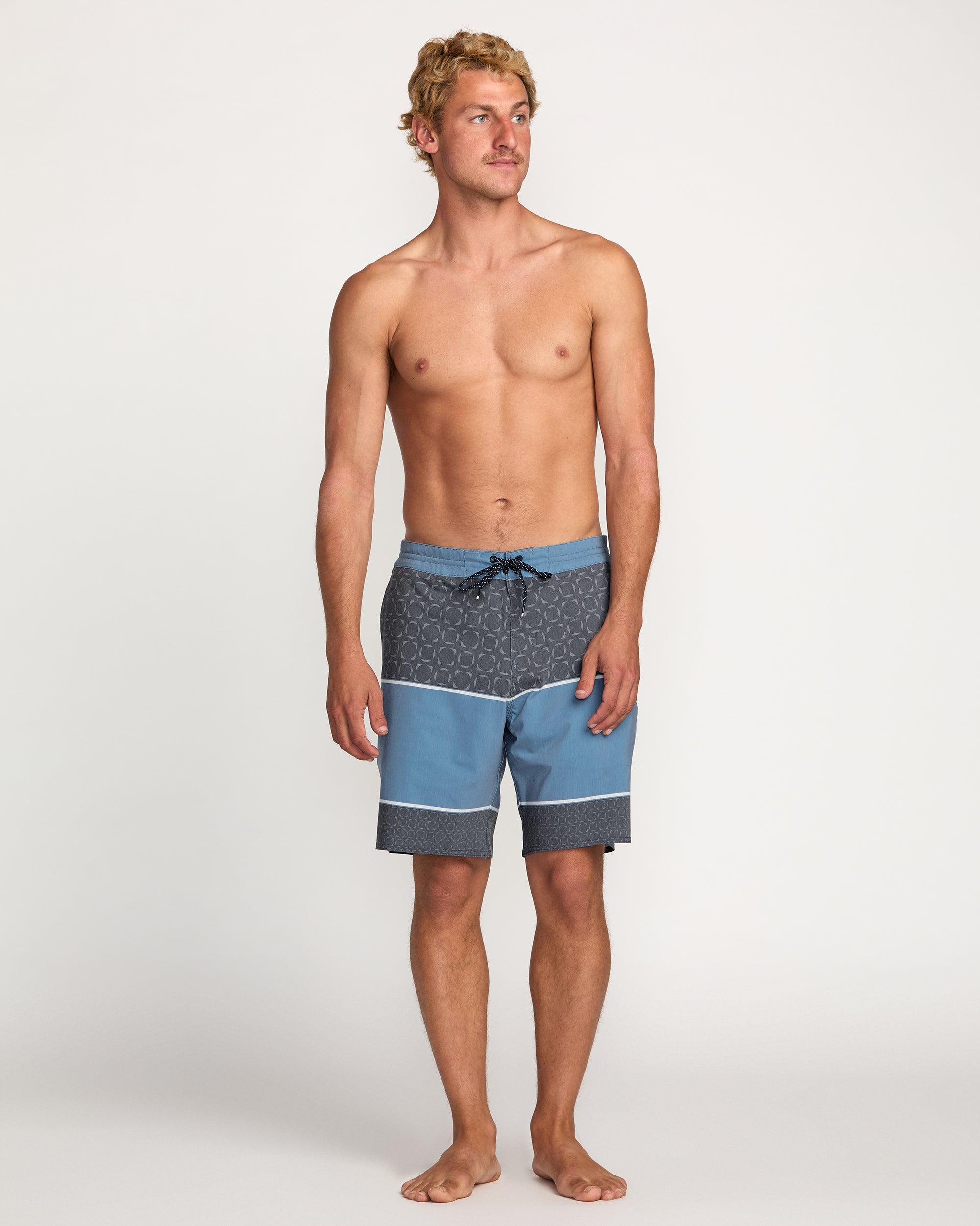 Spinner Lo Tide Boardshorts - Washed Blue Male Product Image