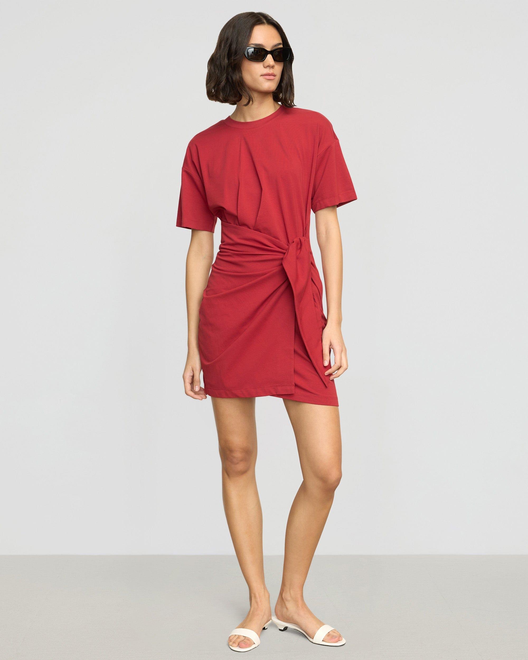 Fallon Organic Cotton T-Shirt Wrap Dress Product Image