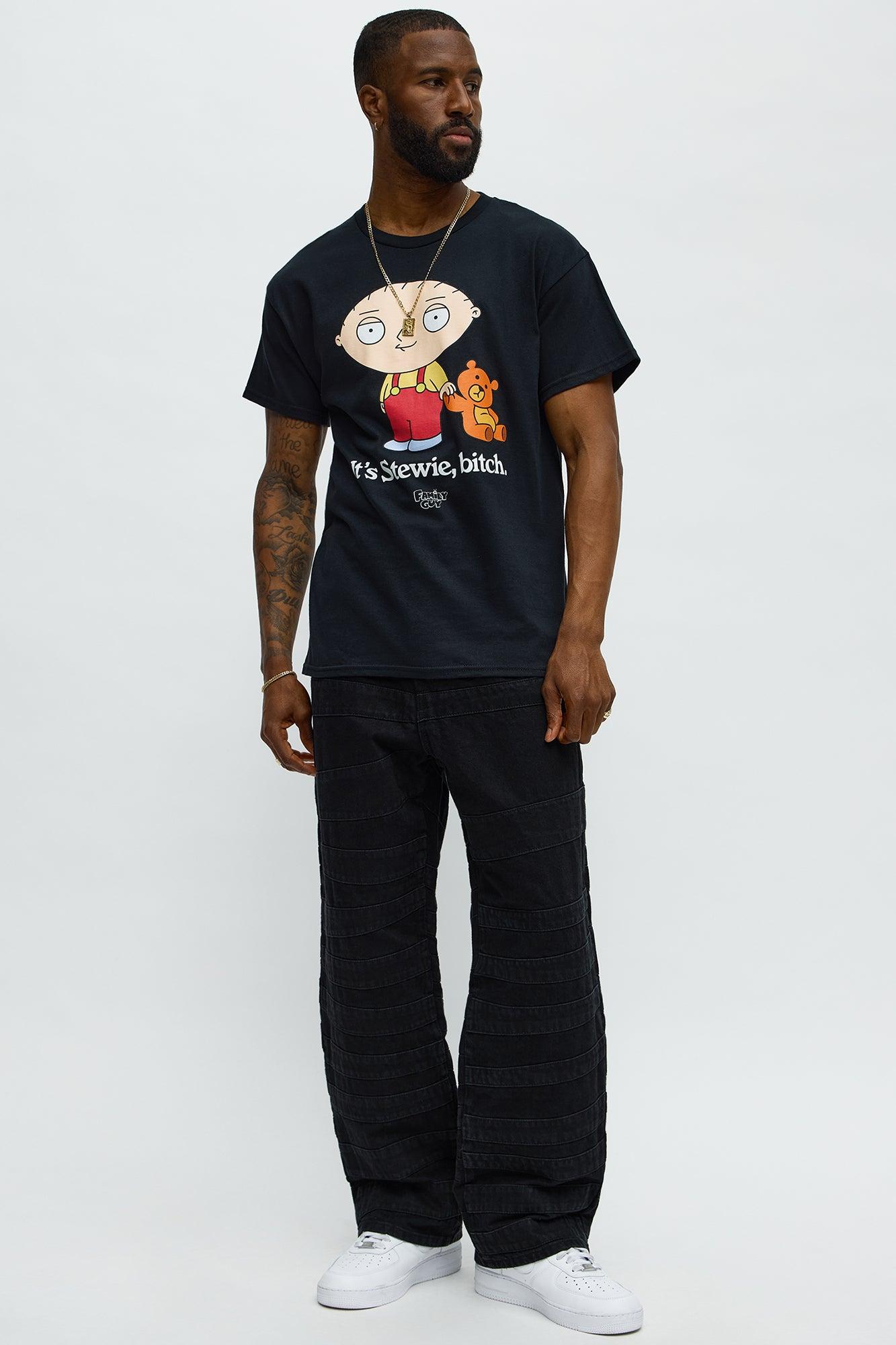 Family Guy It's Stewie B!tch Short Sleeve Tee - Black Male Product Image