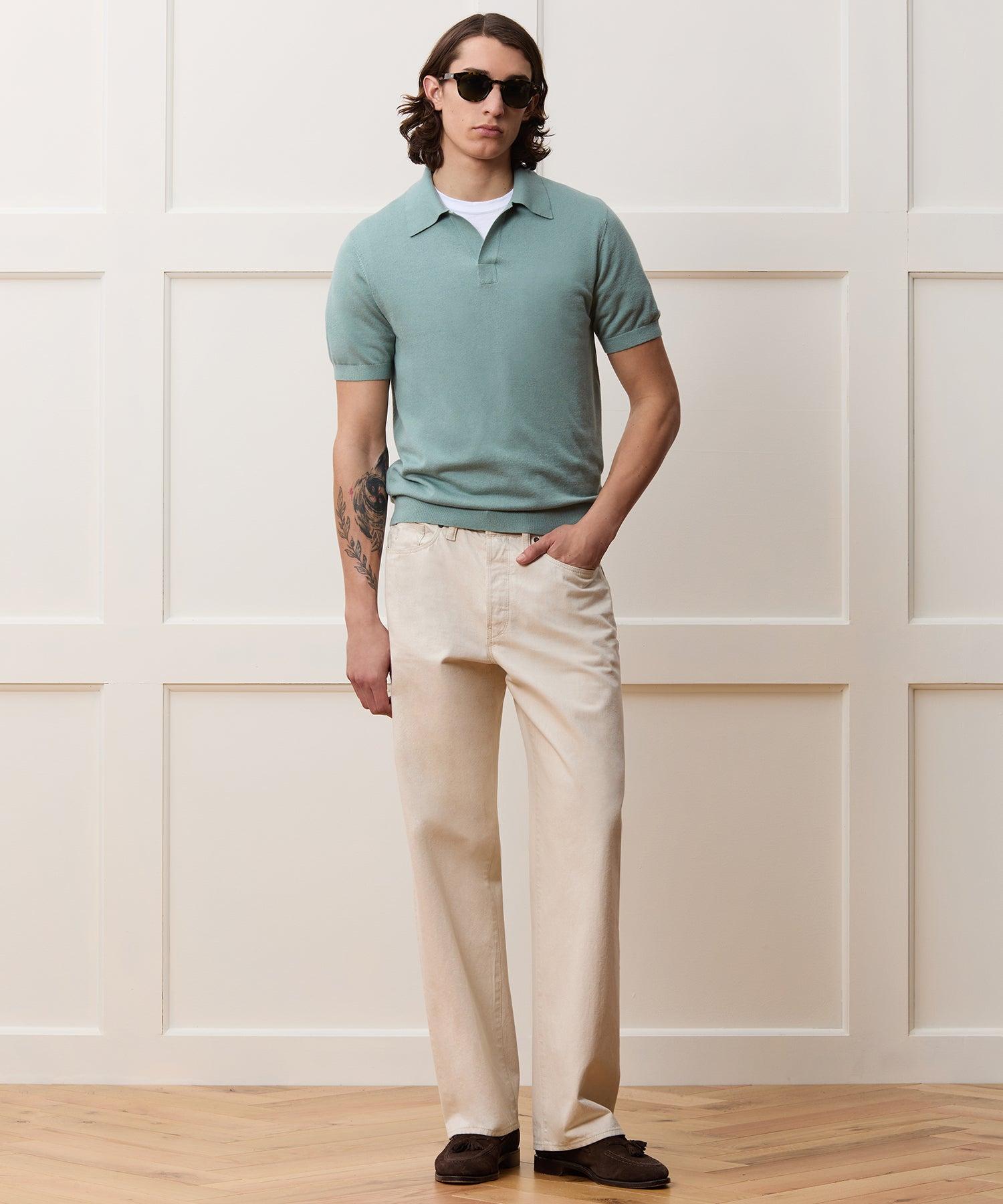 Silk-Cashmere Sweater Polo Product Image