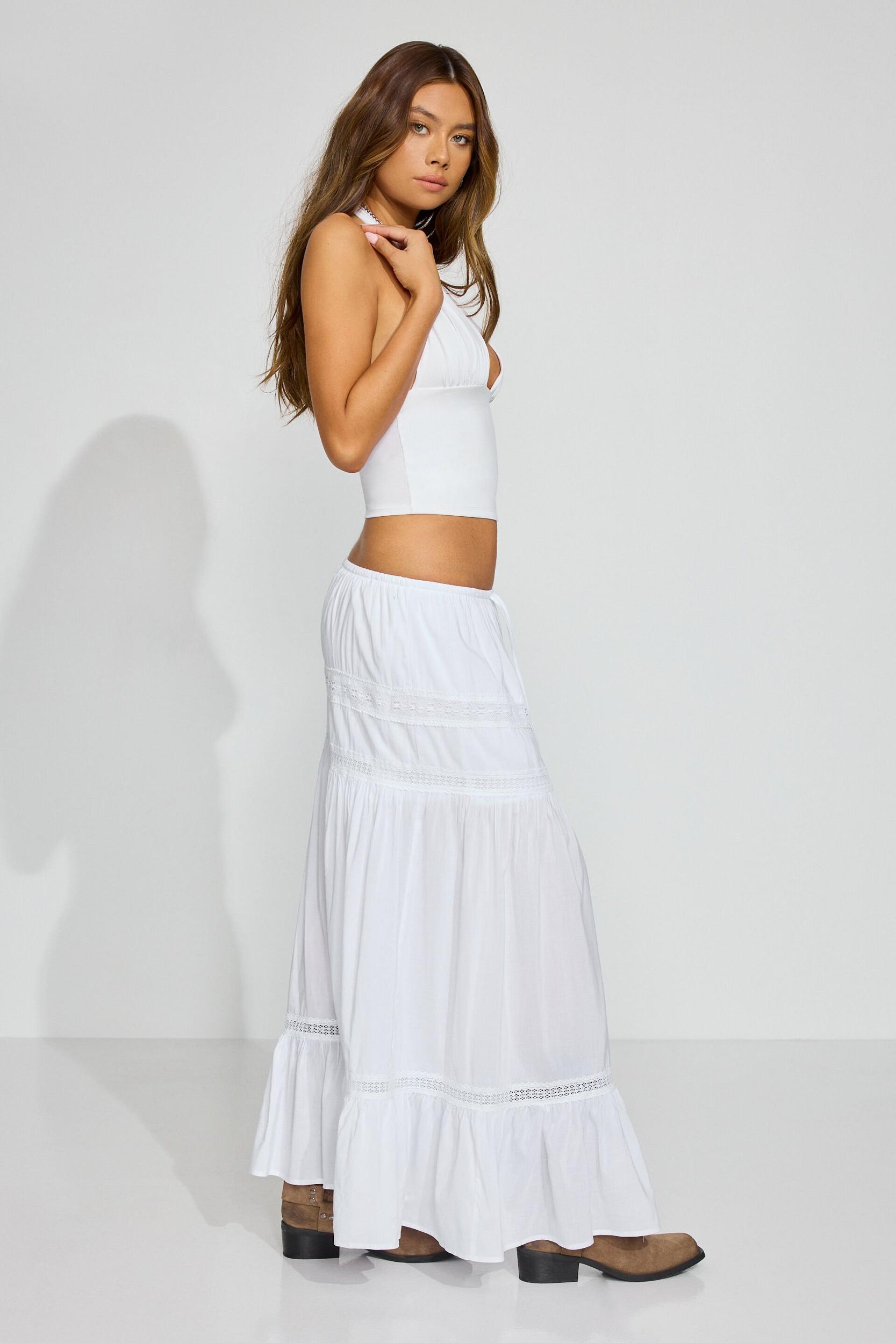 Iris Maxi Peasant Skirt Product Image