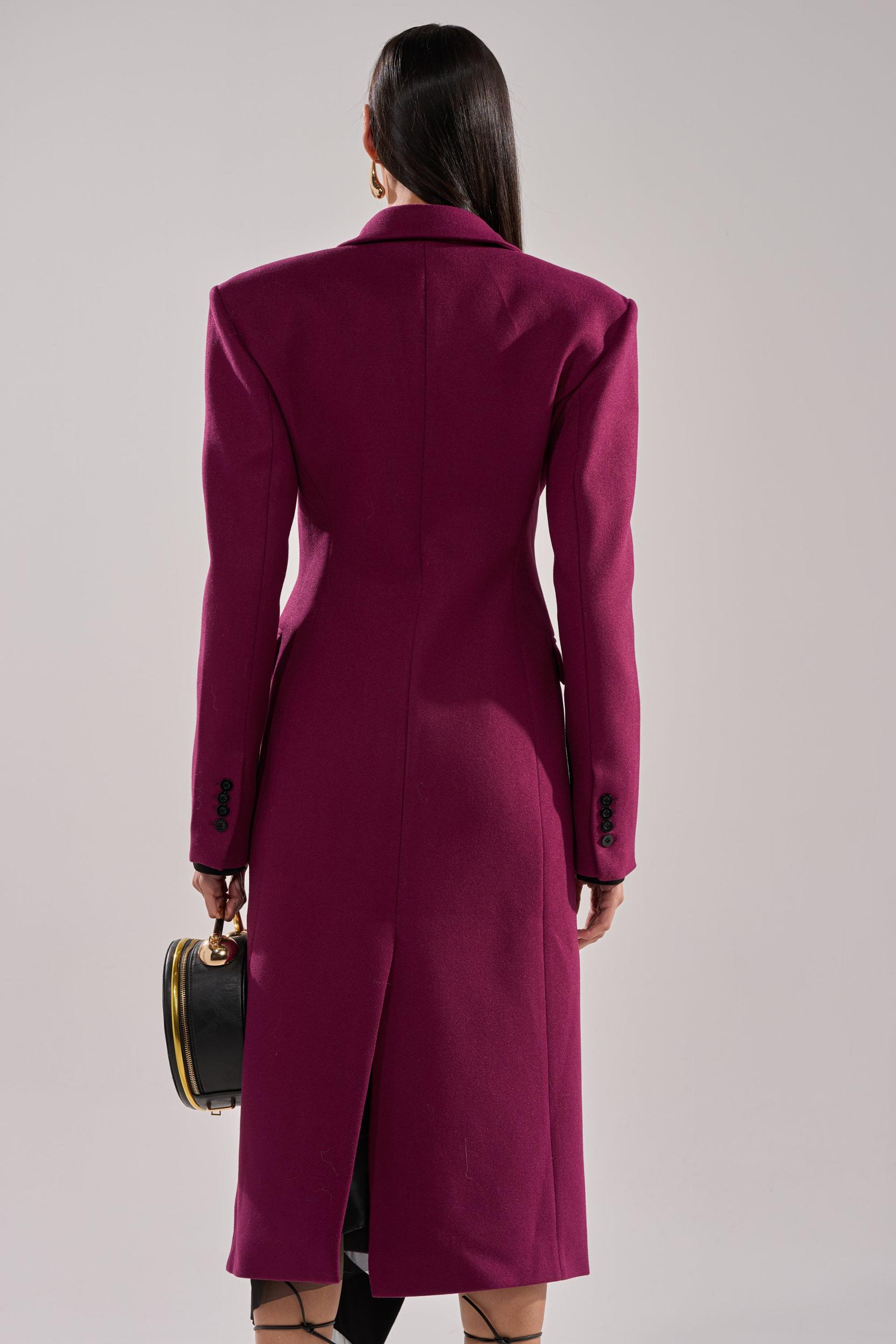 SCARLETT LUXE TRENCH IN PURPLE Product Image