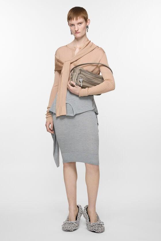 Layered silk skirt Product Image