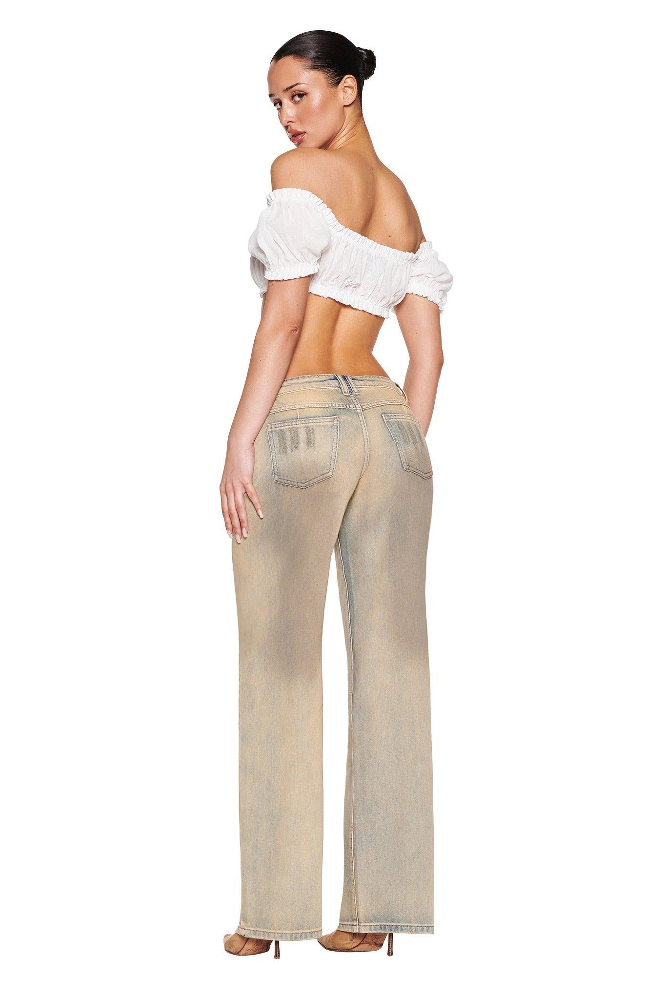 DYLAN JEAN - BEIGE : TAN WASH Product Image