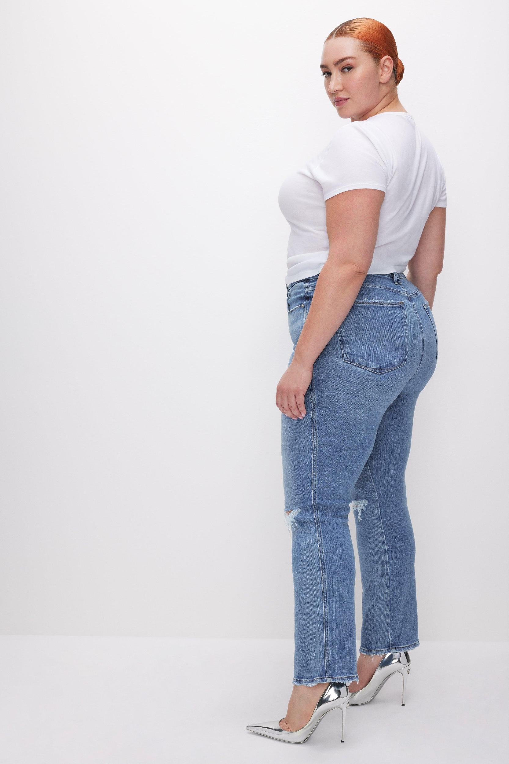 GOOD CURVE STRAIGHT JEANS | INDIGO628 Product Image