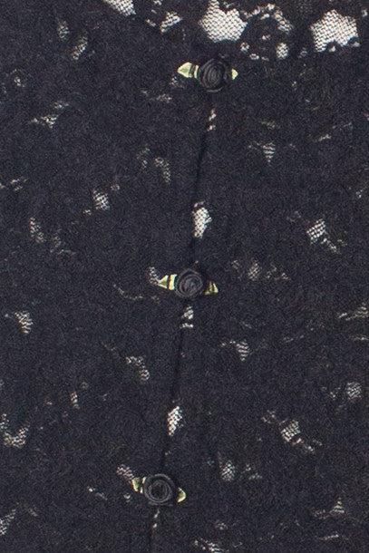 Rose Bud Lace Long Sleeve Top Product Image