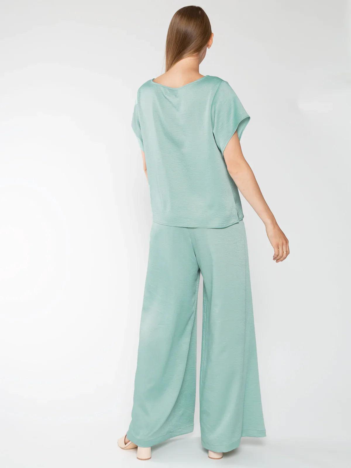 FINAL SALE Ripley Rader Satin Crepe Yacht Pants Product Image