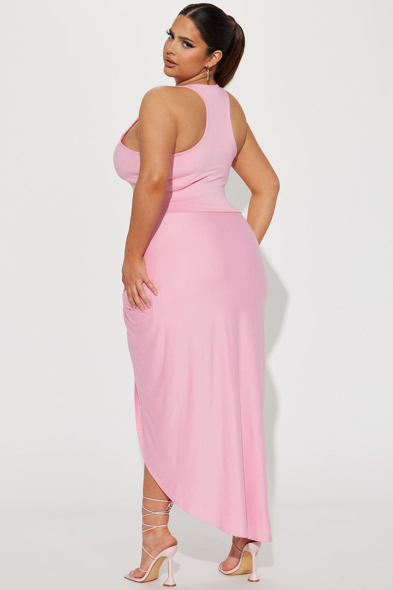 Lanie Maxi Skirt Set - Pink Product Image